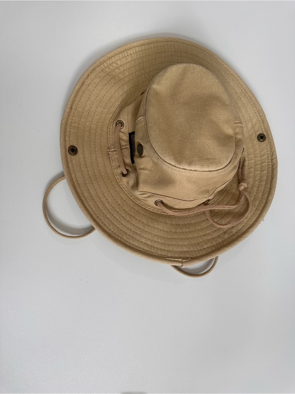 Misty Mountain- Classic Tan Boonie Hat with Chin Cord 58 cm (M)